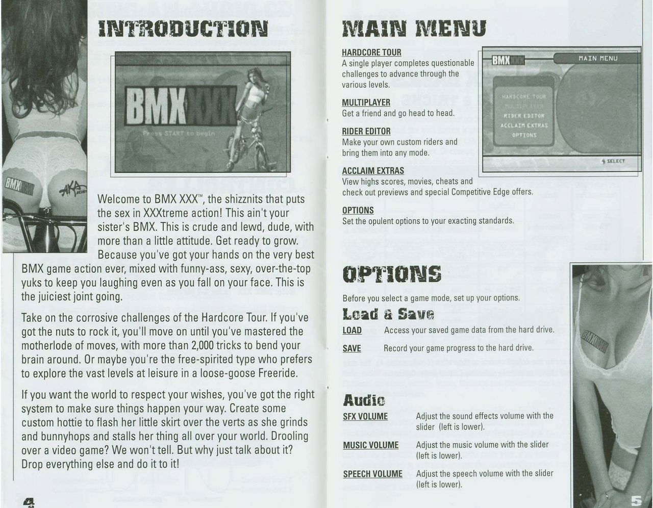 BMX XXX (Xbox) Game Manual 4
