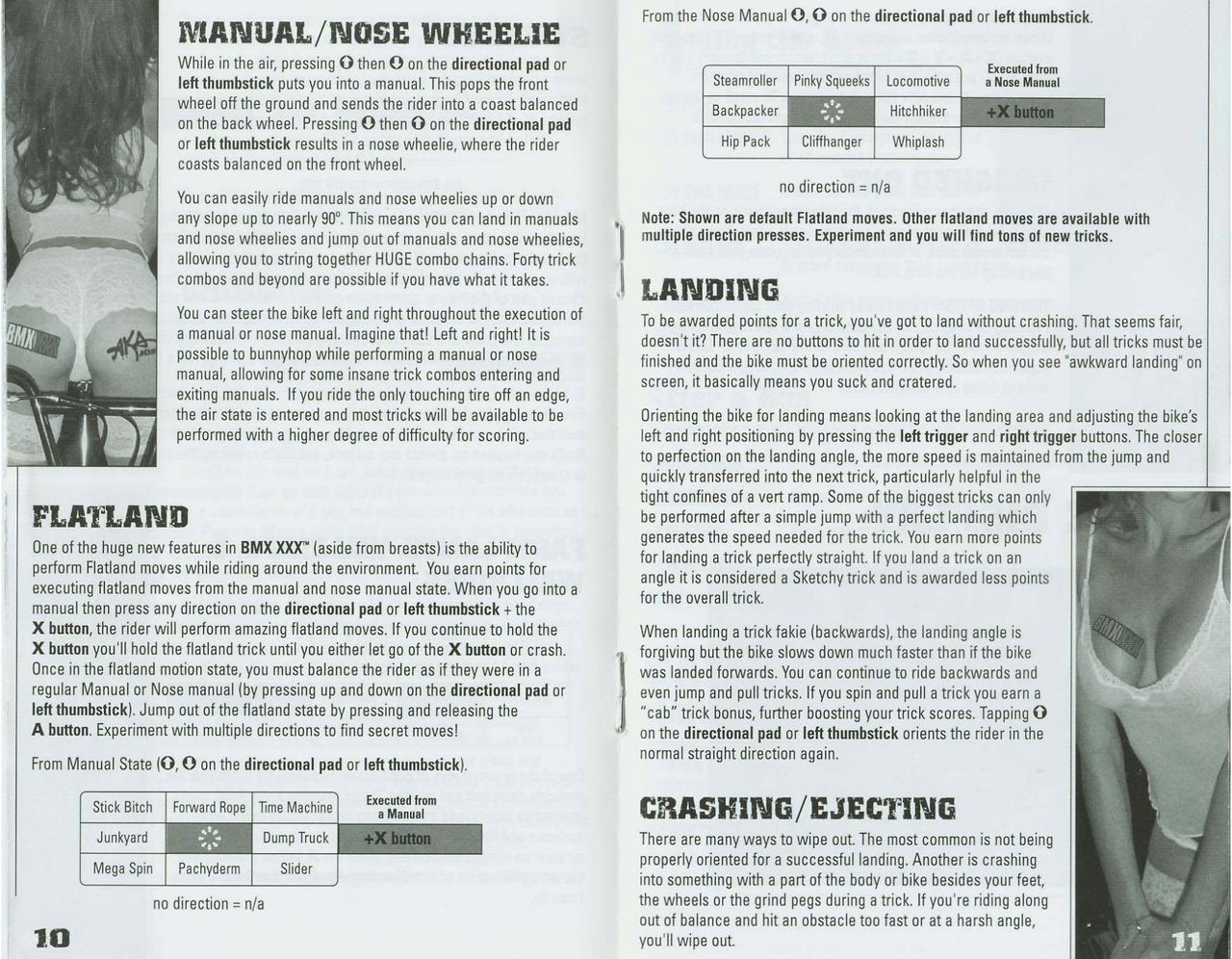 BMX XXX (Xbox) Game Manual 7