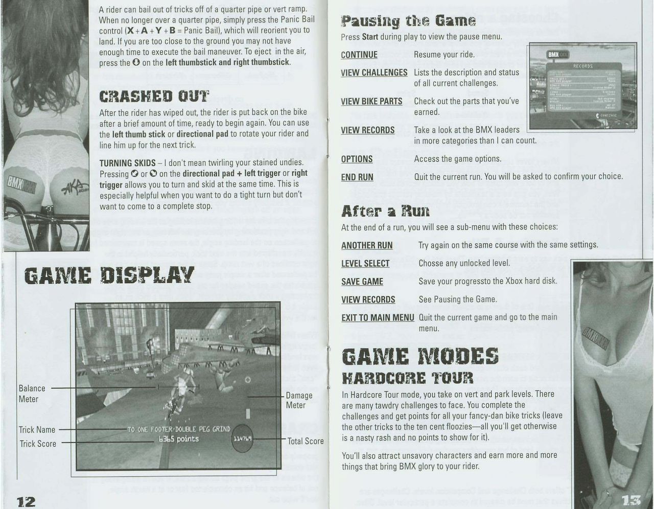 BMX XXX (Xbox) Game Manual 8