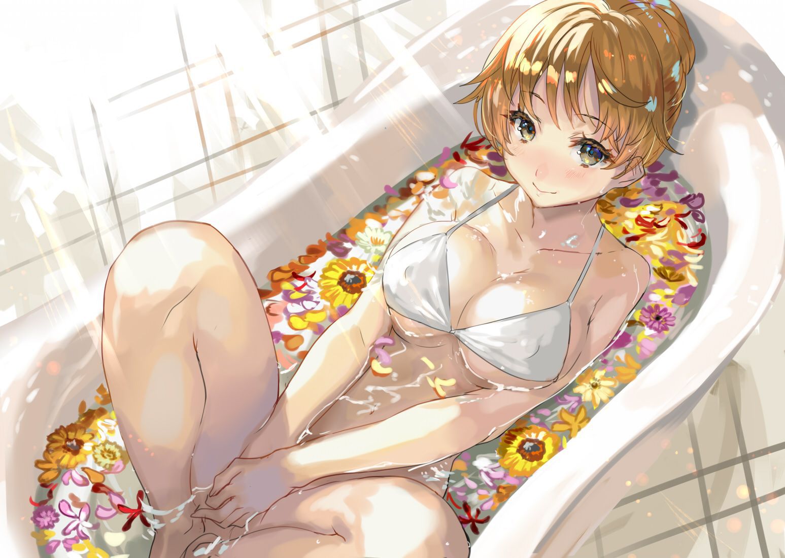 Erotic image of a girl who is taking a bath who wants to have dense sex as it is [35 pieces] 7