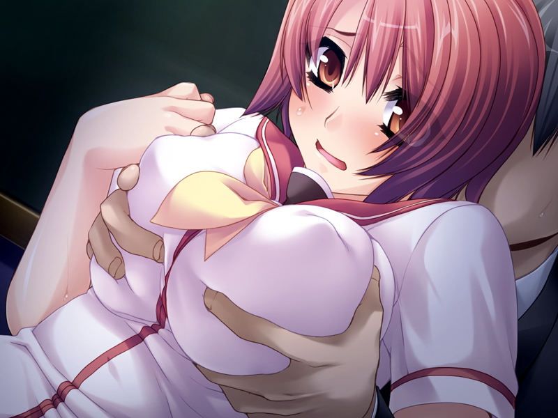 Secondary erotic secondary image of onna who feels rubbing paiotsu from behind 6