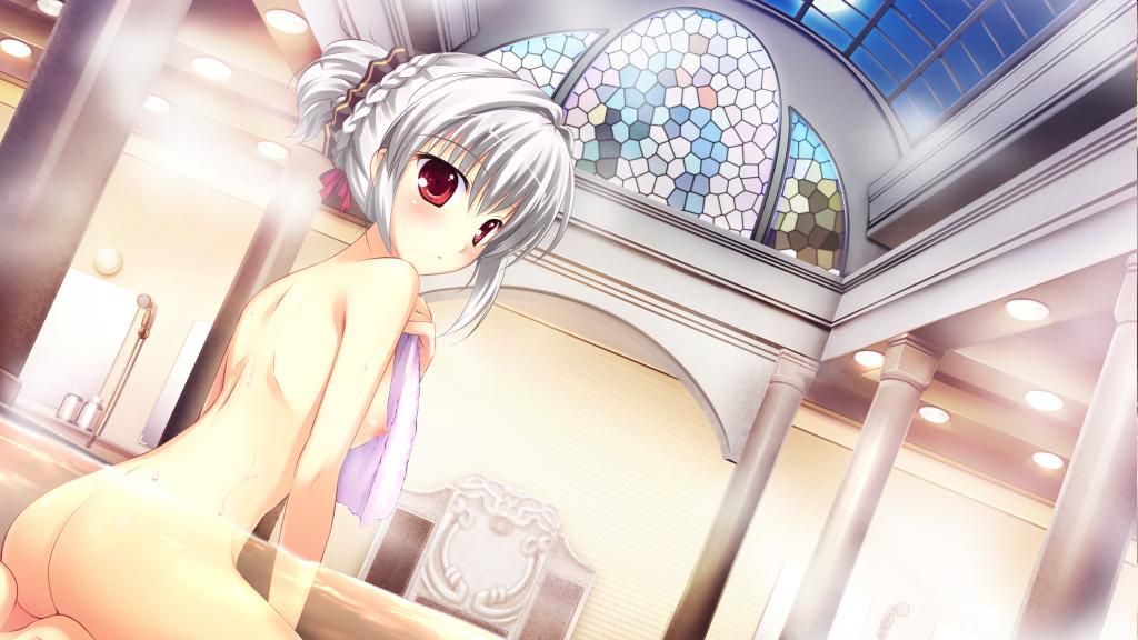 It is a bath! Two-dimensional erotic image that you can syfashi while looking at a cute girl who is naked 3