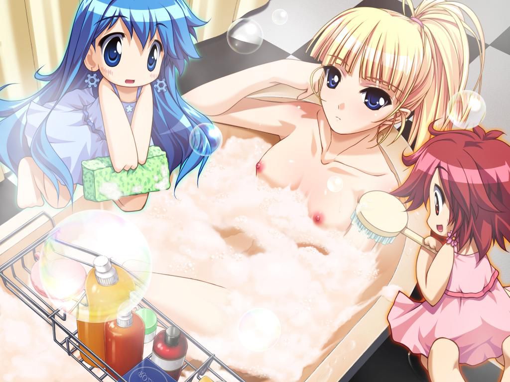 It is a bath! Two-dimensional erotic image that you can syfashi while looking at a cute girl who is naked 45