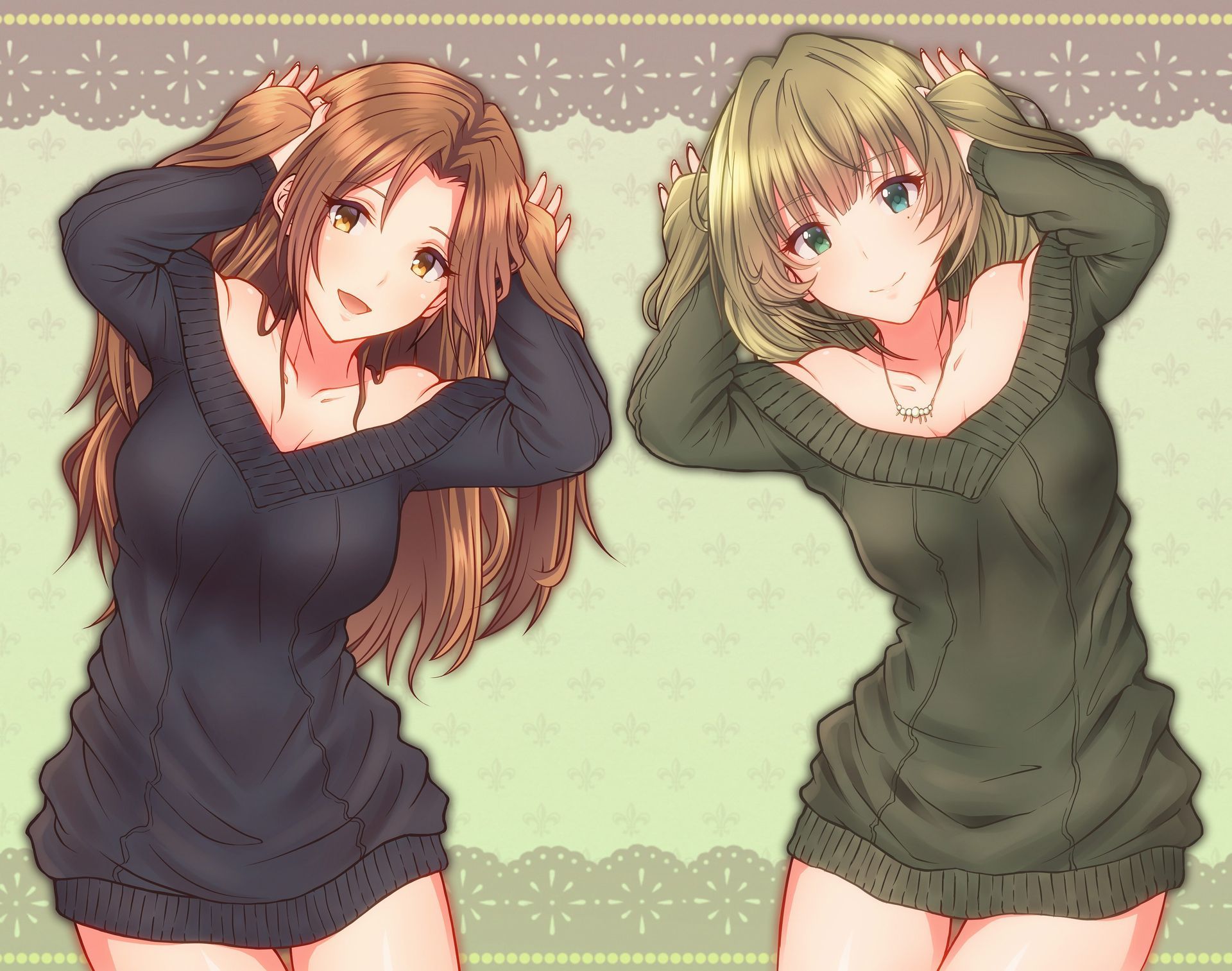 Erotic anime summary: Dingy nature do strike beautiful girls wearing sweaters naked [secondary erotic] 28