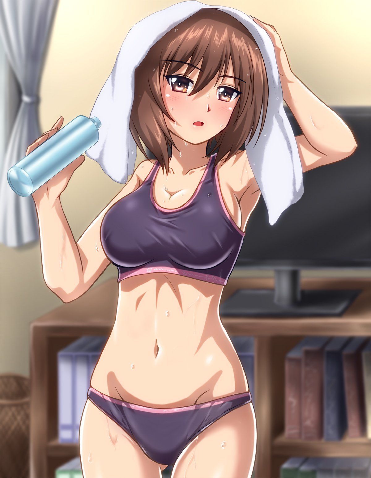 【Secondary】Erotic image of "sports bra" for daughter and athletic girl just before the growth period 36