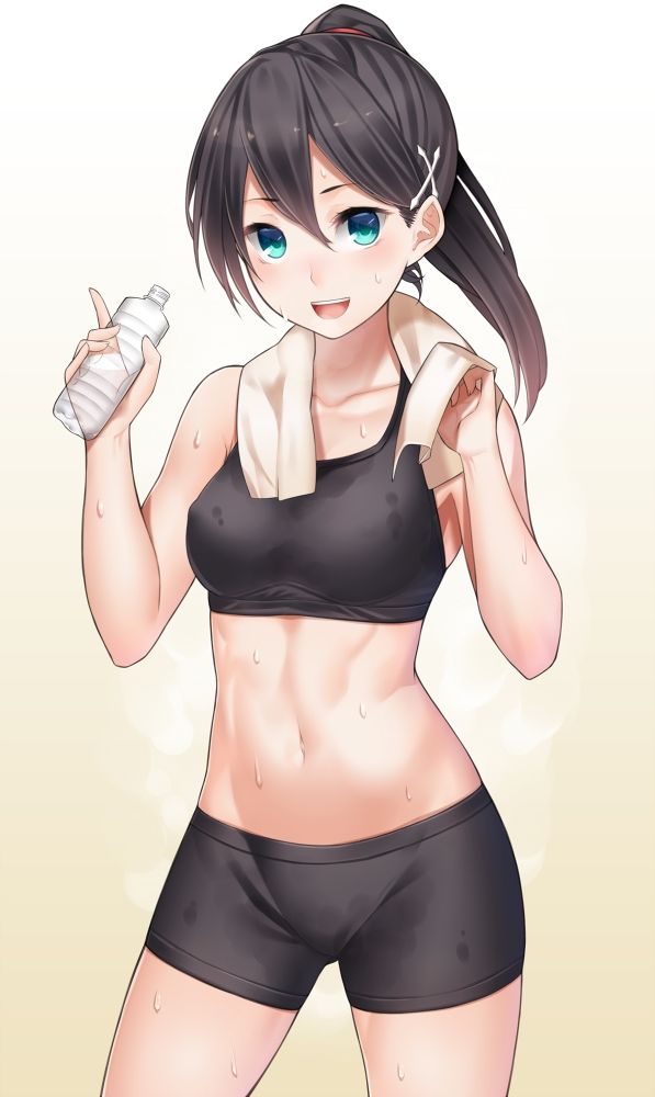 【Secondary】Erotic image of "sports bra" for daughter and athletic girl just before the growth period 58