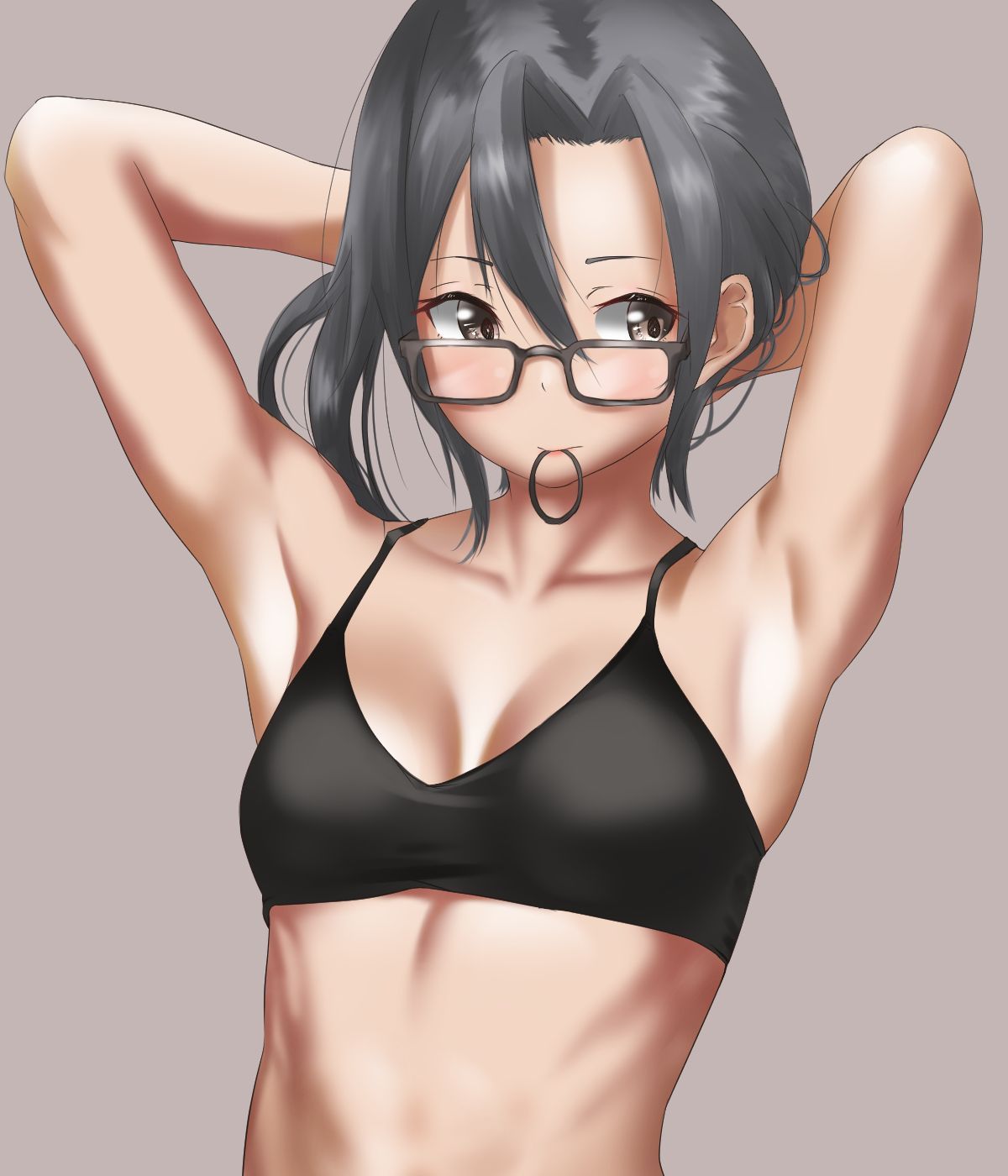 【Secondary】Erotic image of "sports bra" for daughter and athletic girl just before the growth period 59