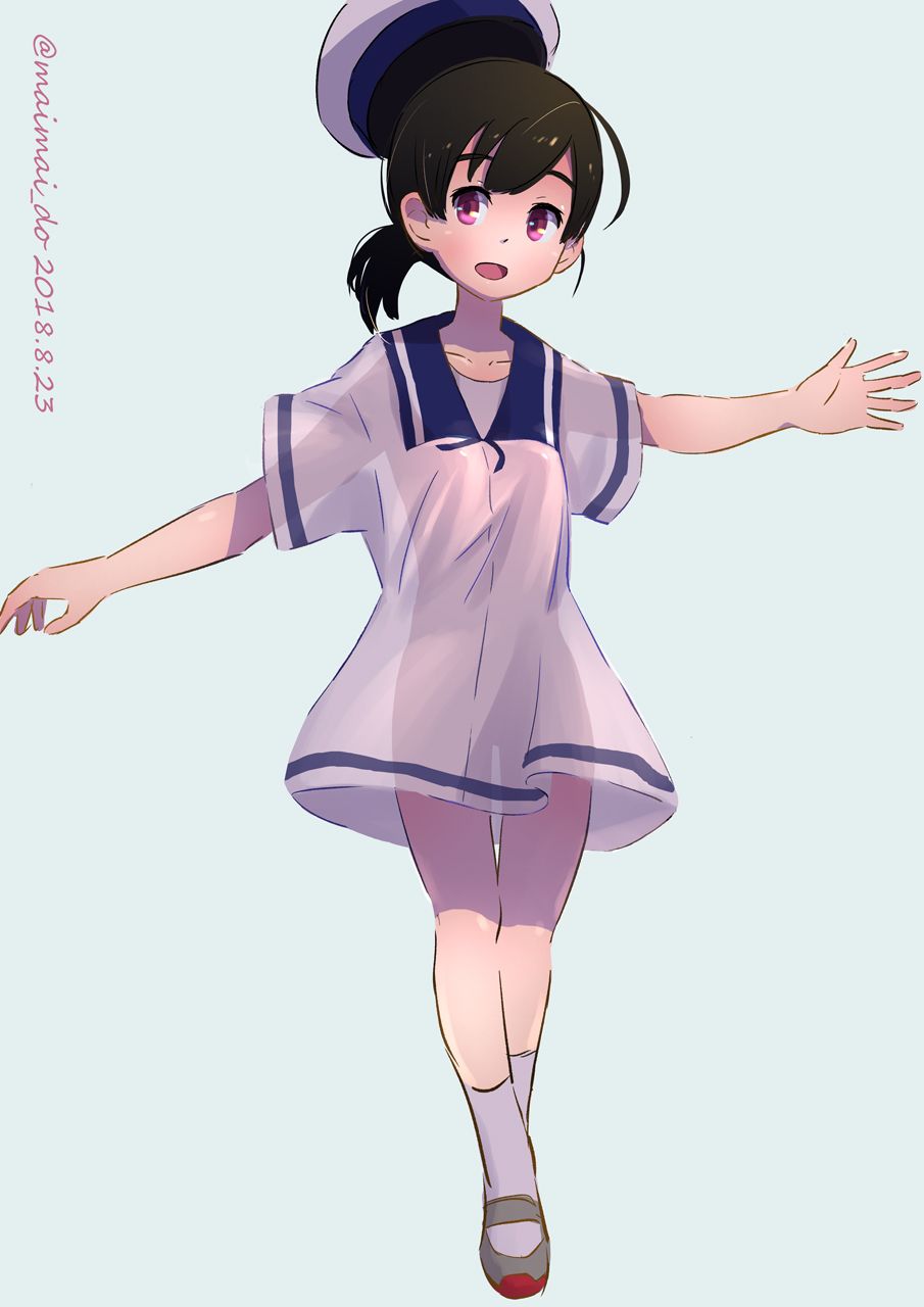 [Sun Peng-chan (ship this)] secondary erotic image of a cute Day swing of Sailor Dress in the Lollipedo sea defense ship of the fleet collection 15