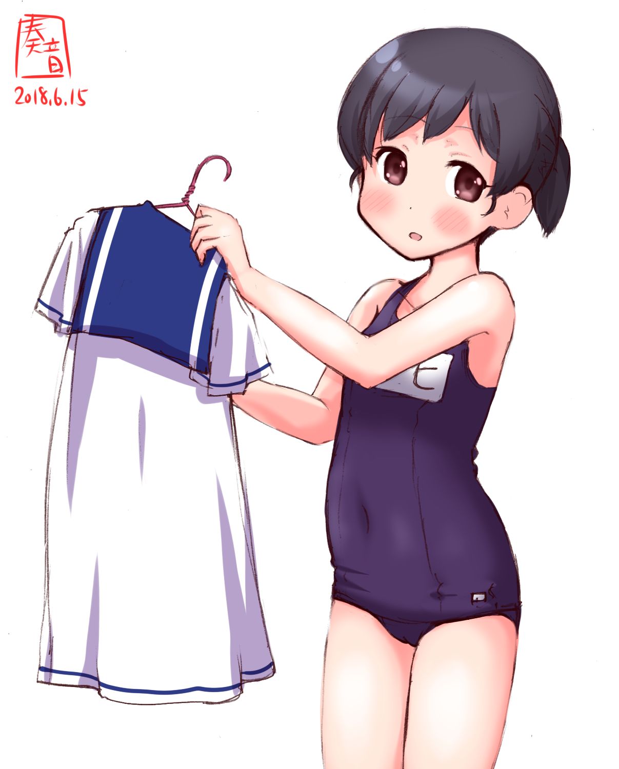 [Sun Peng-chan (ship this)] secondary erotic image of a cute Day swing of Sailor Dress in the Lollipedo sea defense ship of the fleet collection 26