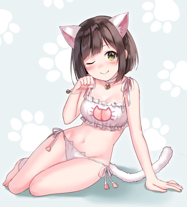 【Secondary】Erotic image of delicate "cat lingerie" that is cute but asked if it is erotic 30