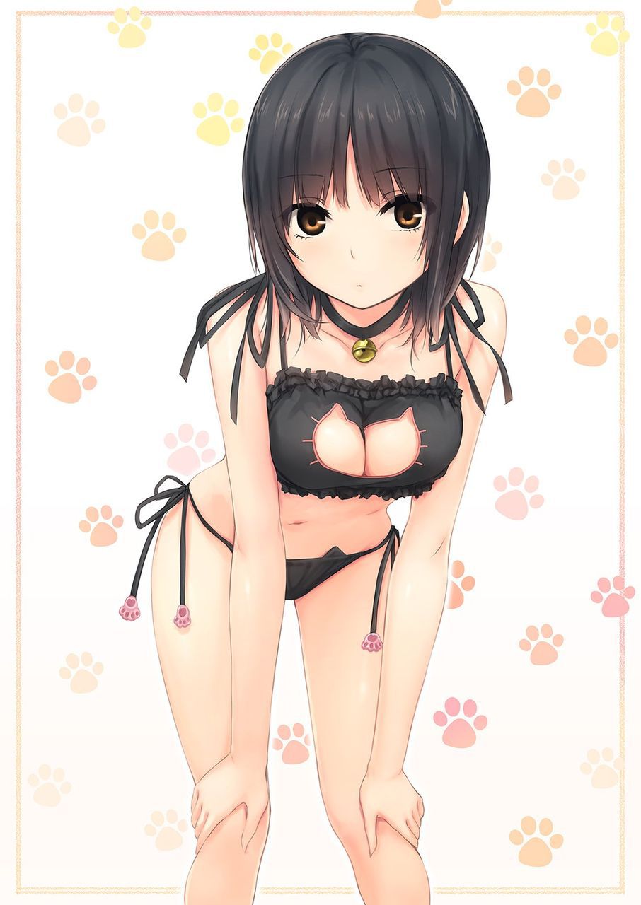 【Secondary】Erotic image of delicate "cat lingerie" that is cute but asked if it is erotic 40