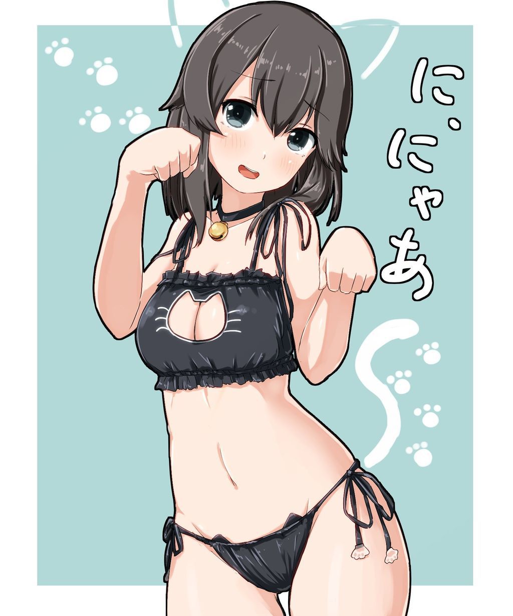 【Secondary】Erotic image of delicate "cat lingerie" that is cute but asked if it is erotic 43