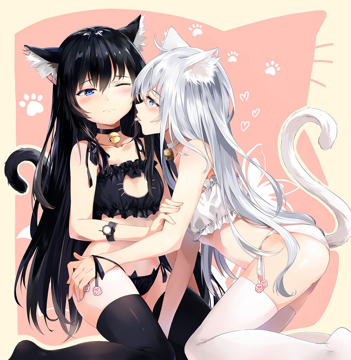 【Secondary】Erotic image of delicate "cat lingerie" that is cute but asked if it is erotic 66