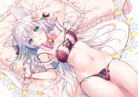 【Secondary erotic】Erotic image of a naughty girl with silver hair and a body is here 27