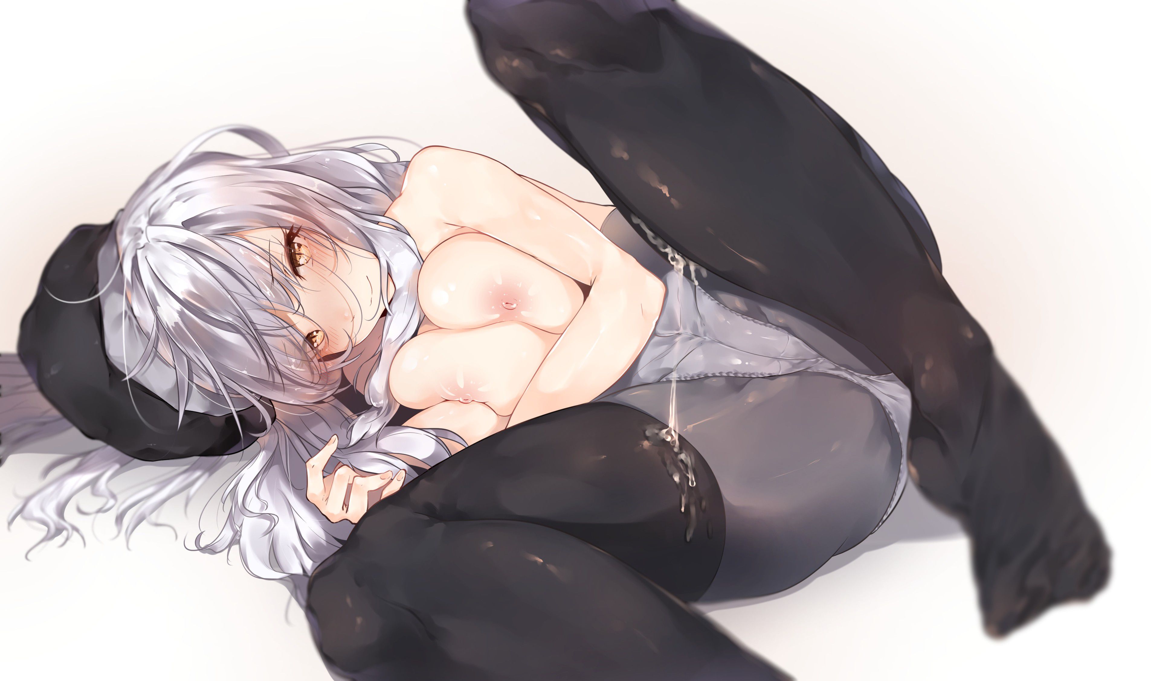 【Secondary erotic】Erotic image of a naughty girl with silver hair and a body is here 3