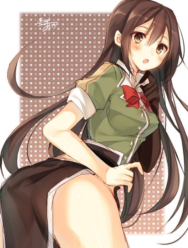 Erotic image that can come off just by imagining the masturbation figure of Chikuma [Fleet Collection] 17