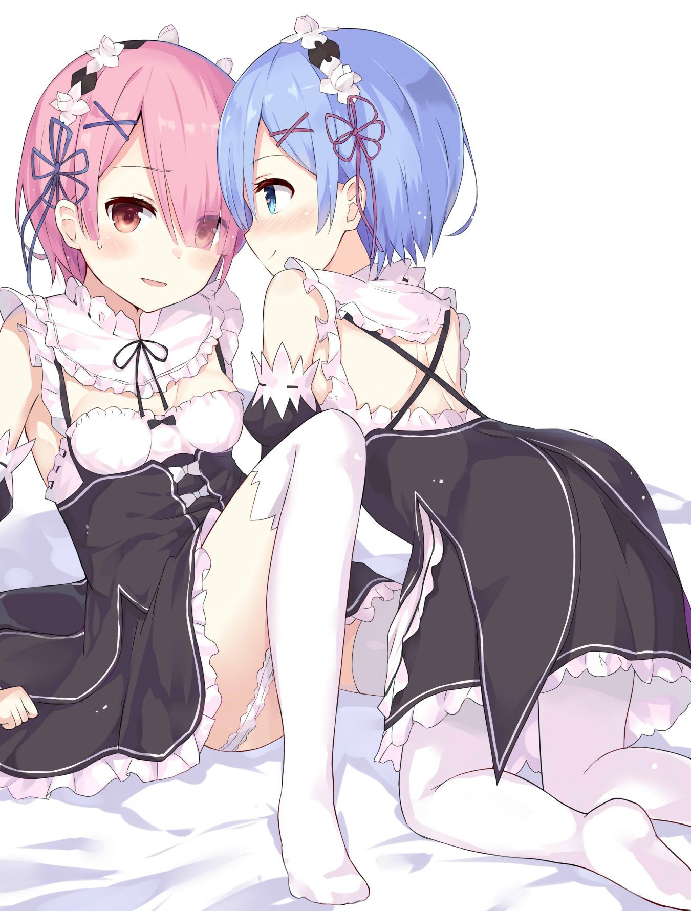 【Secondary】 Re: Erotic image summary of Rem &amp; Ram, twin maids of other world life starting from zero! No.04 [22 sheets] 2