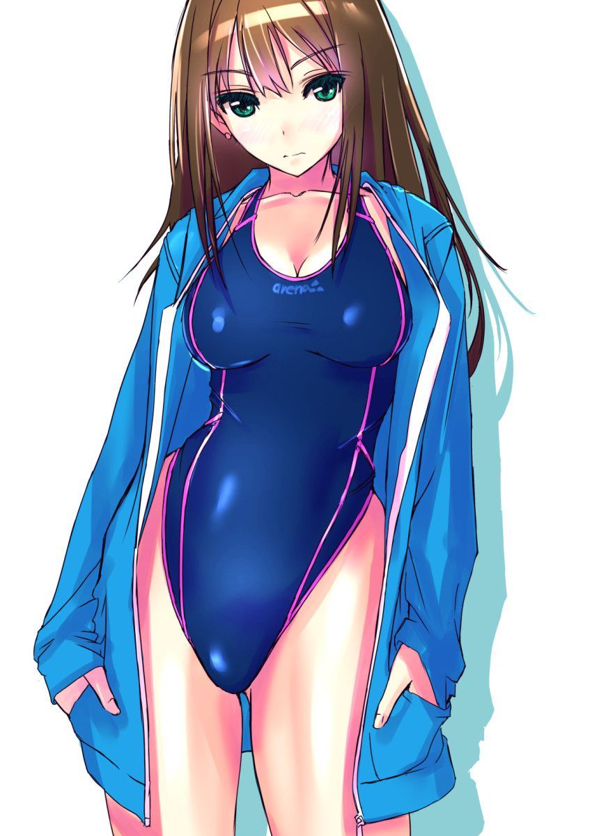 Beautiful girl image of swimming swimsuit that a body line comes out just by wearing Part 3 11