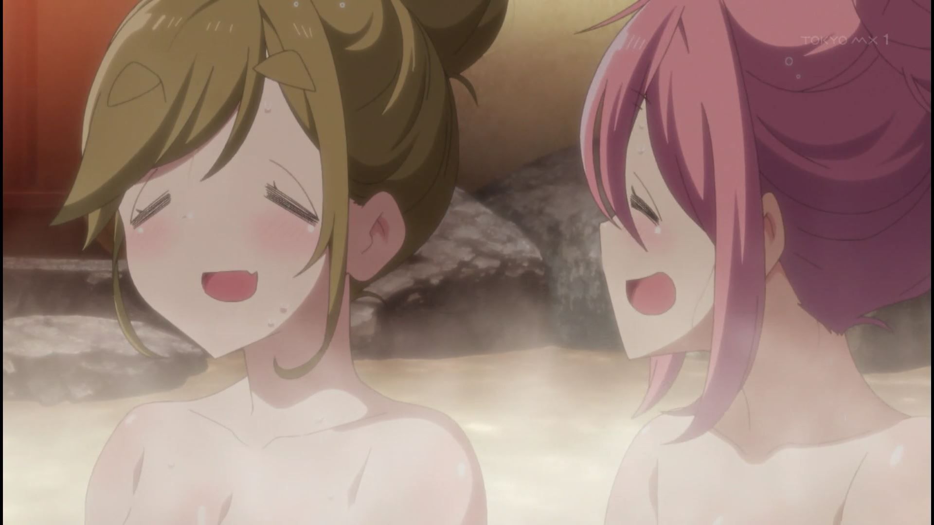 Hot spring bathing scene of girls' erotic in 11 stories of the anime Yuru Camp△ 2nd period! 5