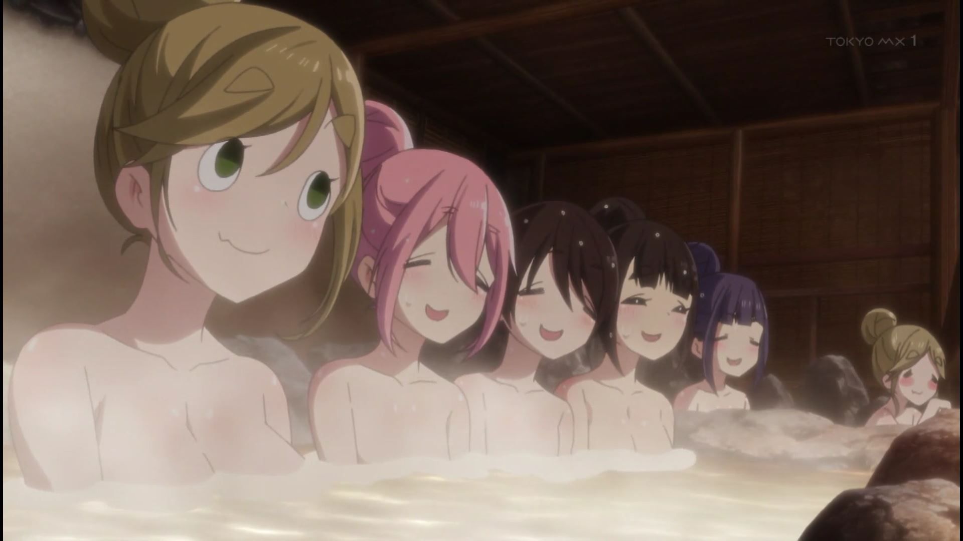 Hot spring bathing scene of girls' erotic in 11 stories of the anime Yuru Camp△ 2nd period! 8