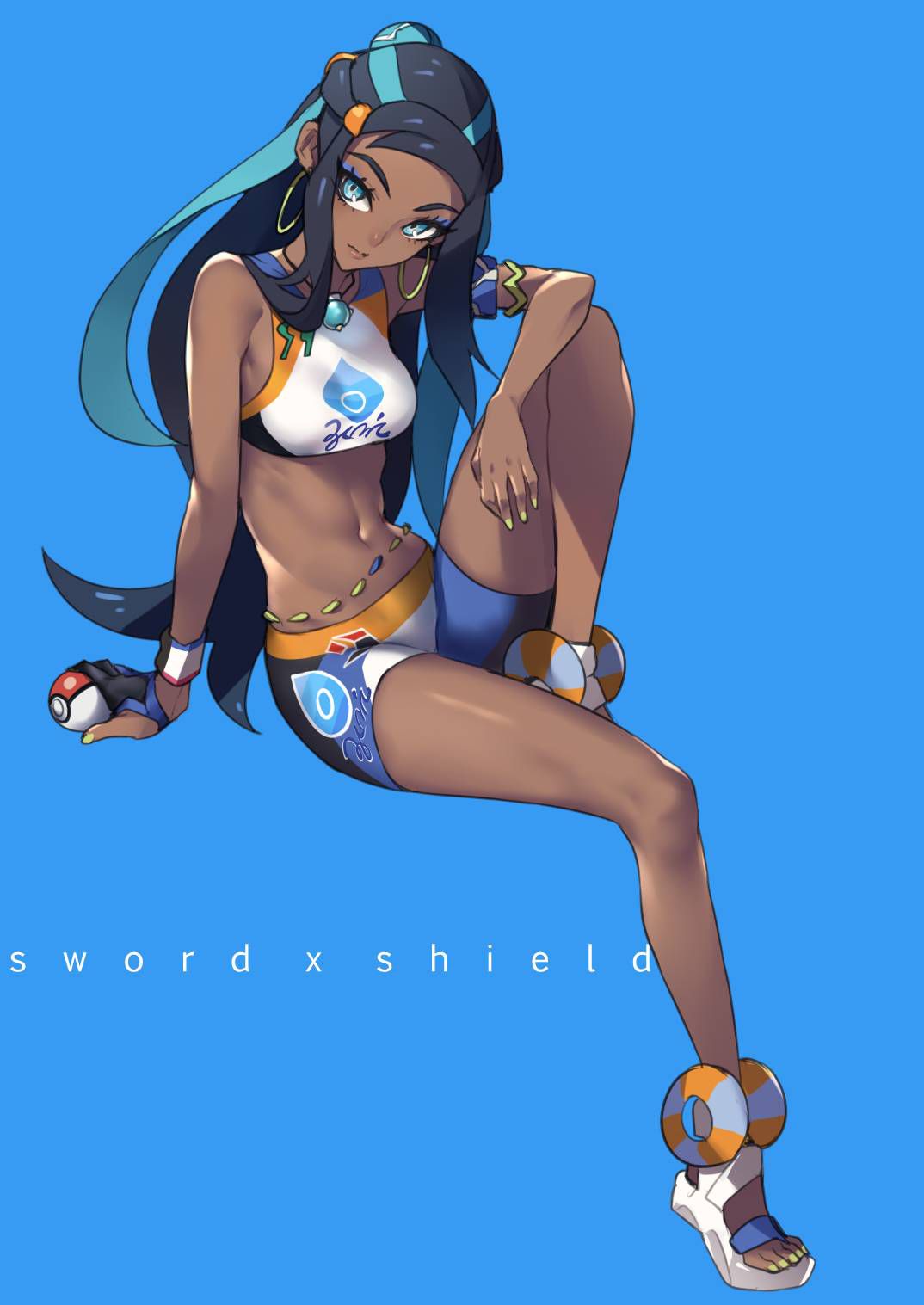 [Secondary erotic] Pocket Monsters Sword Shield brown skin gym leader, Lurina's image summary No.01 [20 sheets] 13