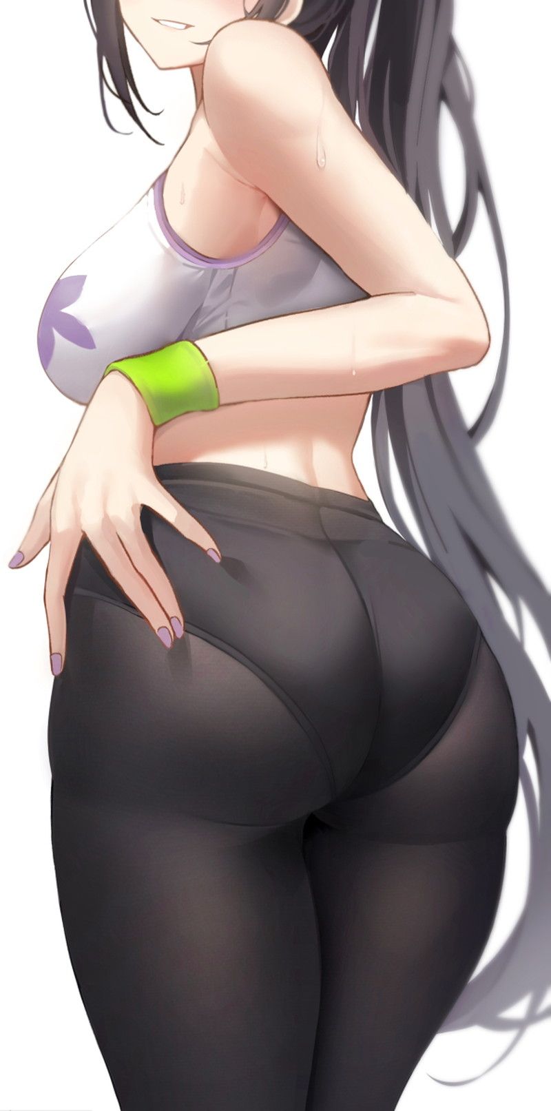 Secondary] It is erotic to look like the line of the buttocks can be clearly seen 10