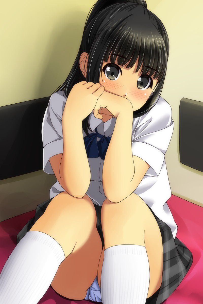 Erotic anime summary Panchira of beautiful girls who seem not to be able to hide erections when seen in the city and school [secondary erotic] 2