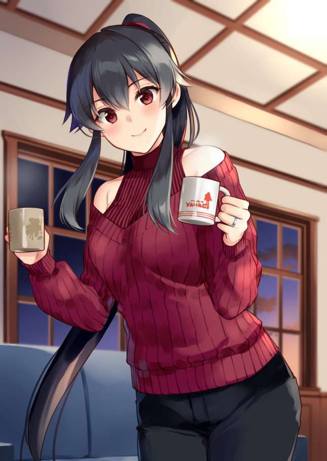 【Morning after the day】Secondary erotic image of a girl who has a coffee cup 18
