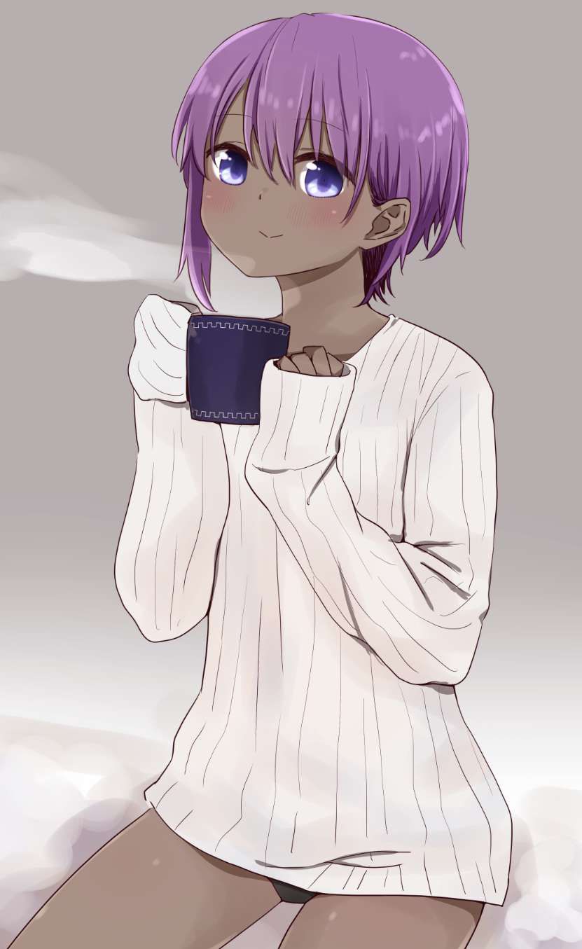 【Morning after the day】Secondary erotic image of a girl who has a coffee cup 25