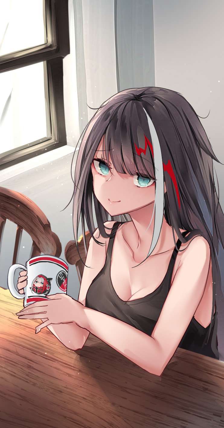 【Morning after the day】Secondary erotic image of a girl who has a coffee cup 27