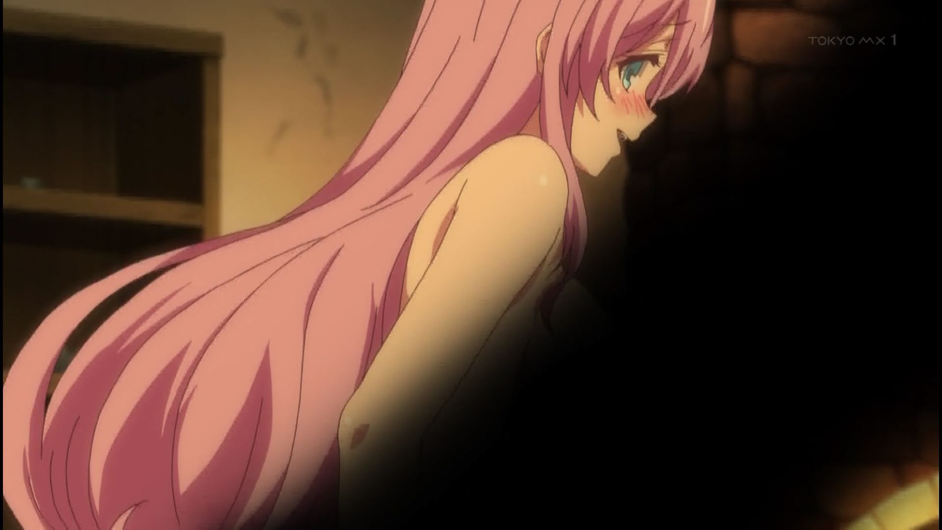 The scene where she masturbates in front of a girl in the anime "Recovery Technician's Redo" 9 stories 7