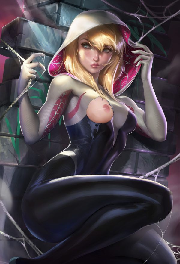 [Spider-Man] Was there a secondary erotic image that such a transcendent erotic Spider Gwen will come off?! 10
