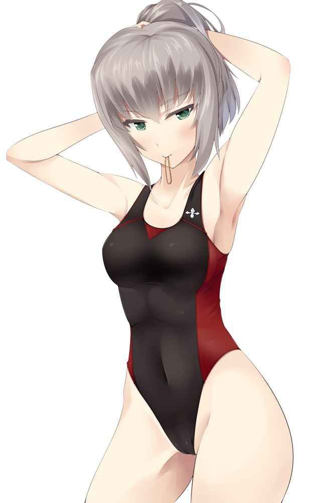[Swimming swimsuit] beautiful girl image of the swimsuit that a body line comes out just by wearing it Part 21 23