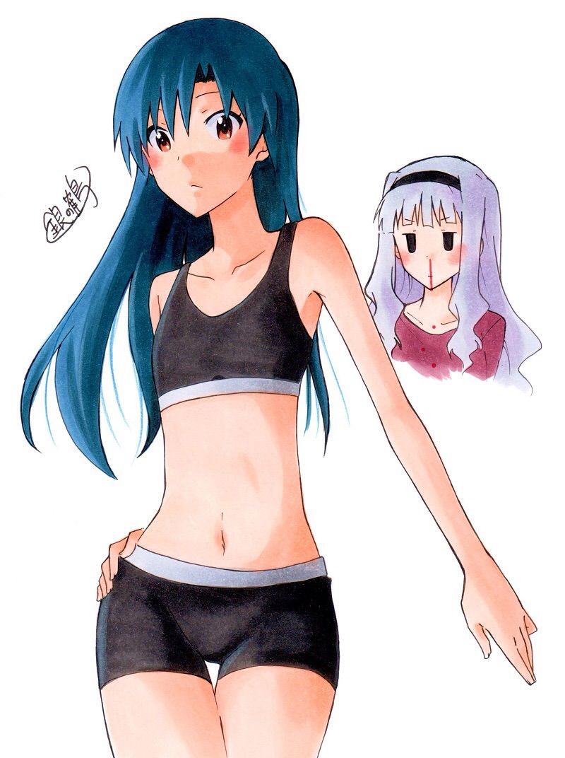 【2D】Erotic image of healthy sports bra girl 4