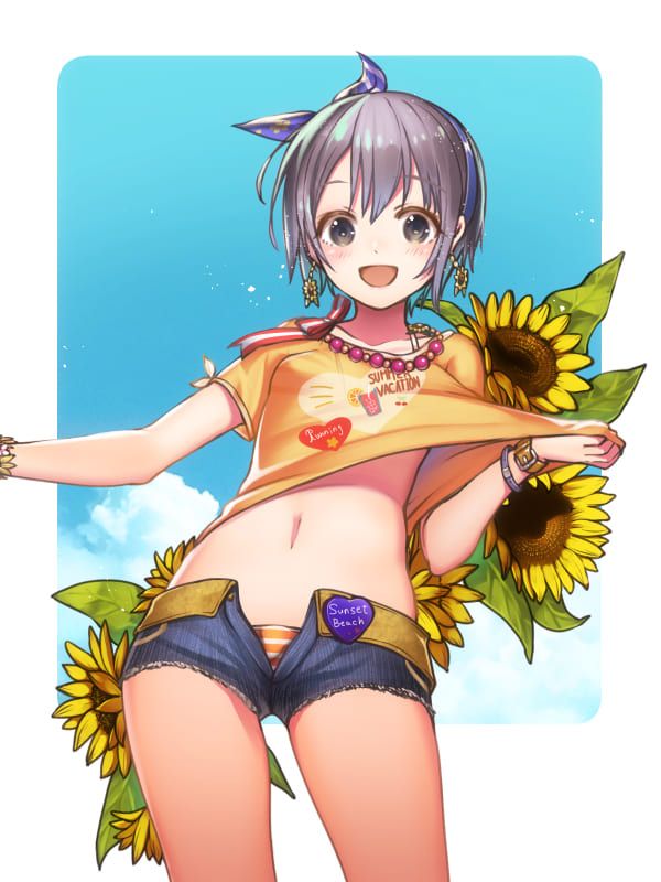 image of the lower abdomen of two-dimensional beautiful girls 27
