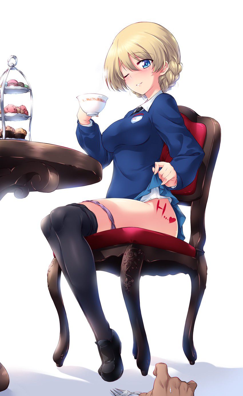 Two-dimensional erotic image of a schoolgirl's thick thighs 26
