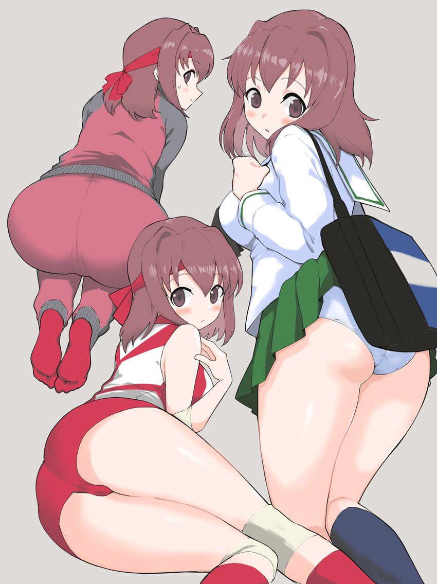 Two-dimensional erotic image of a schoolgirl's thick thighs 36
