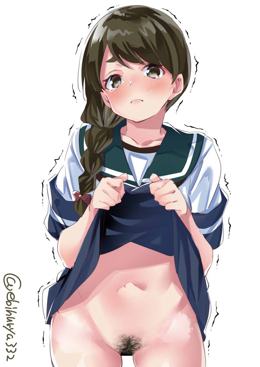 Erotic image of a beautiful girl who seems to see through 2D erotic clothes 25