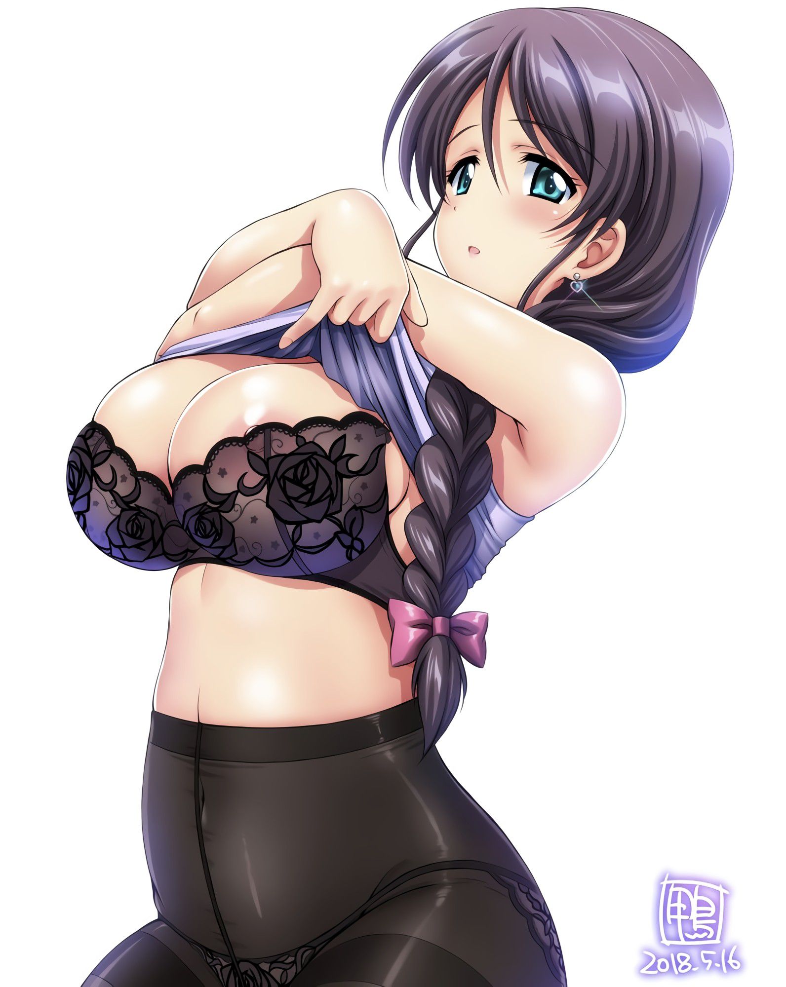 【Secondary】Erotic image of girl in black underwear Part 17 17