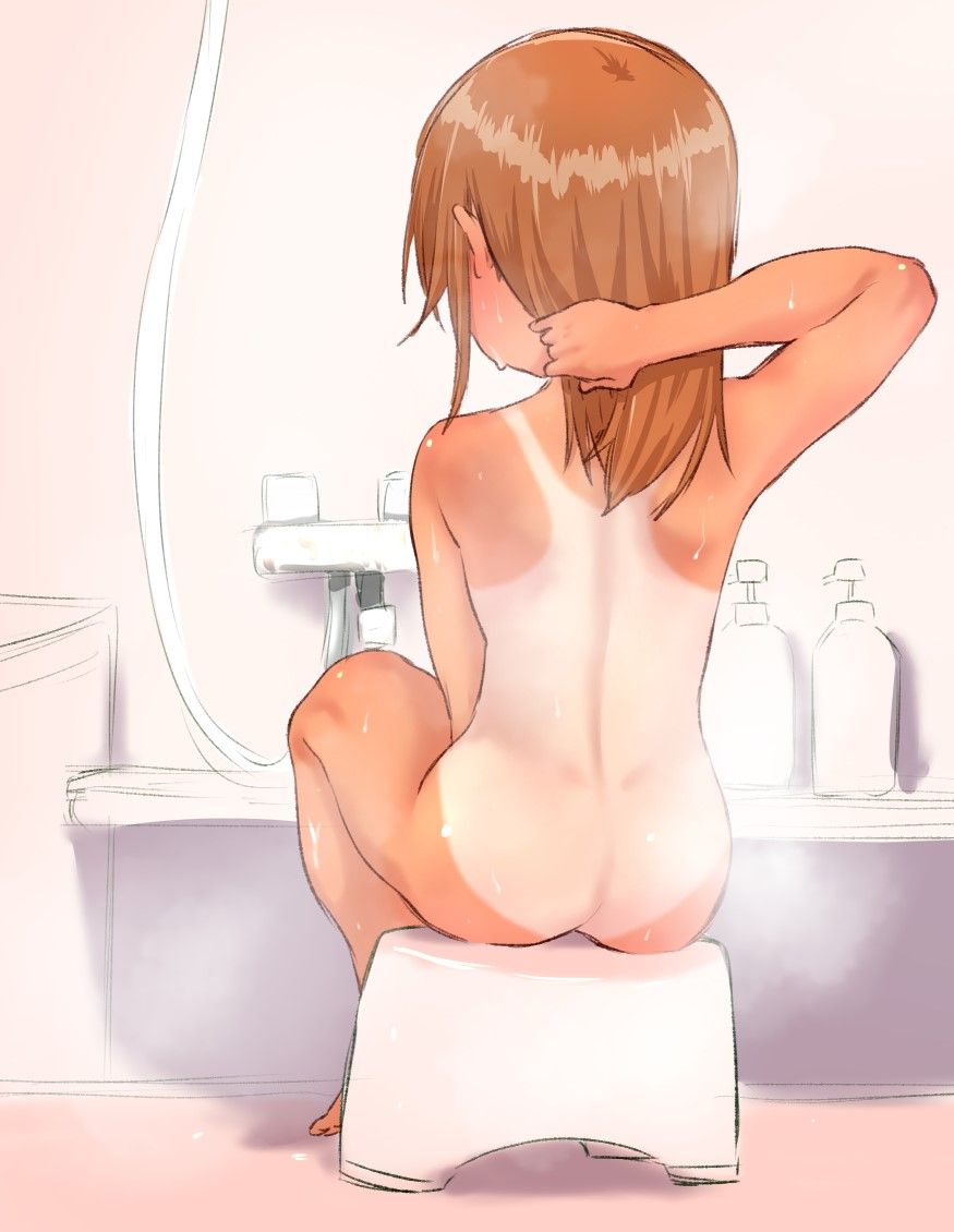 It's getting warmer and watch out for long baths! 2D erotic image of girl in bath 11