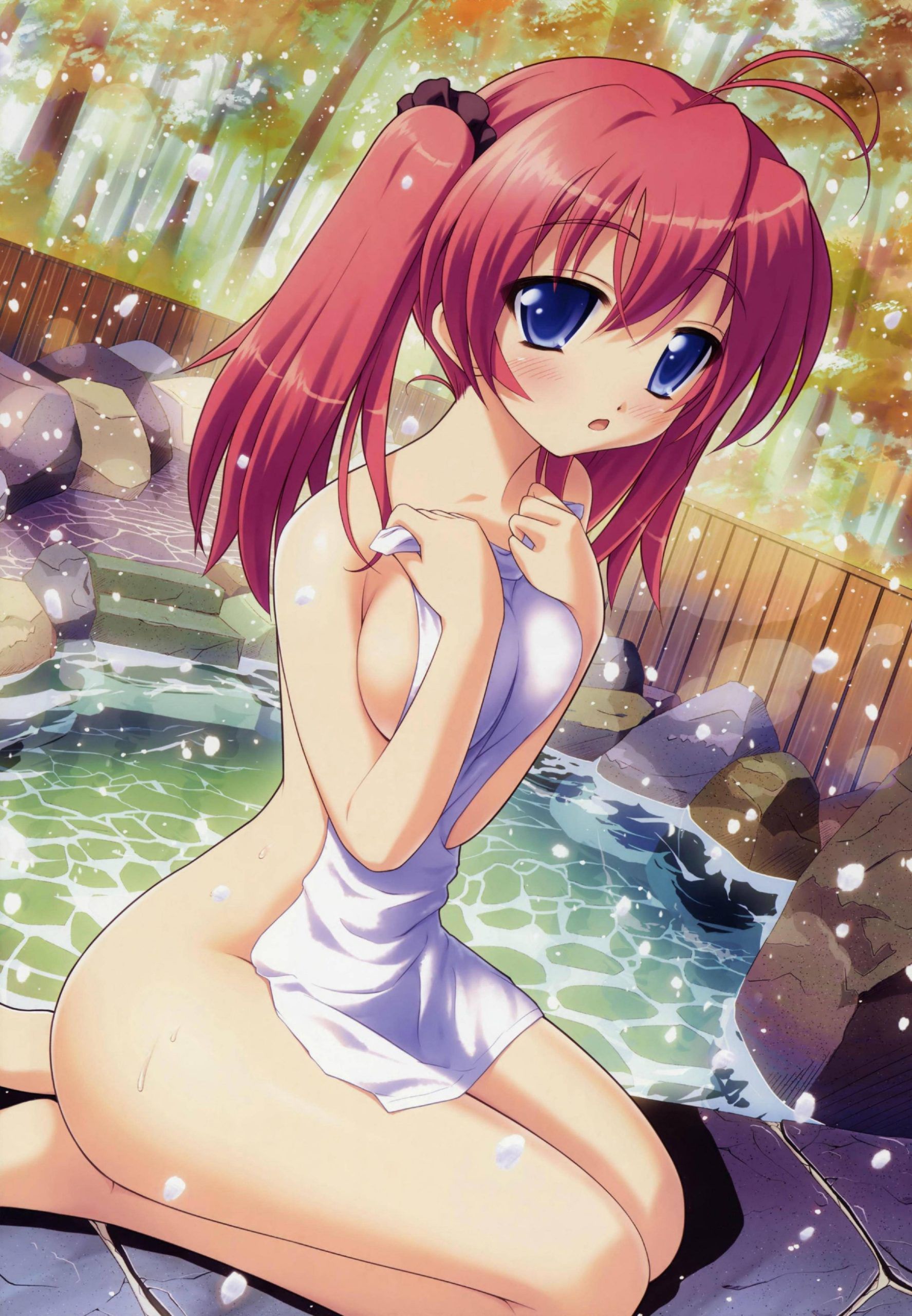 The girl who is taking a bath shows a different expression than usual, so watching it becomes "Ah, beautiful..."! 8