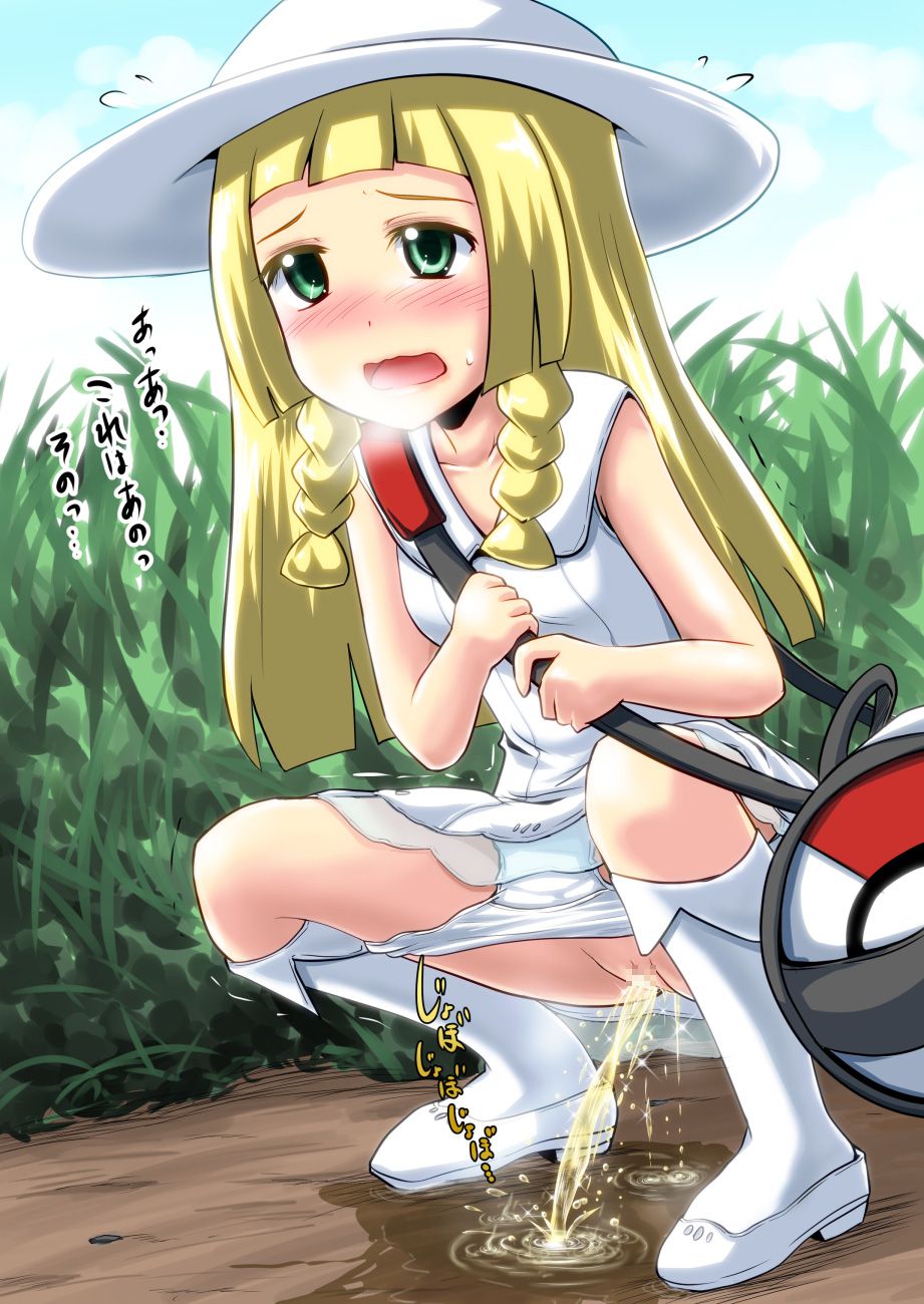 【Secondary】Erotic image of "Nochon Girl" who has no toilet nearby and is reluctantly peeing in the bushes around it 4