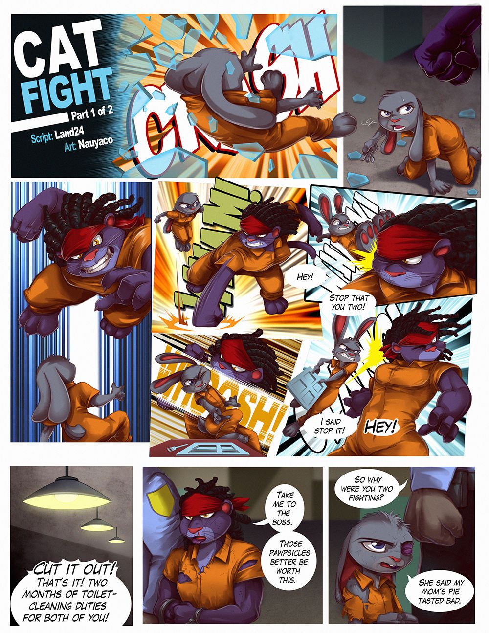 [Nauyaco, Land24] Guilty! Judy & Nick Go to Jail (Zootopia) Ongoing 6