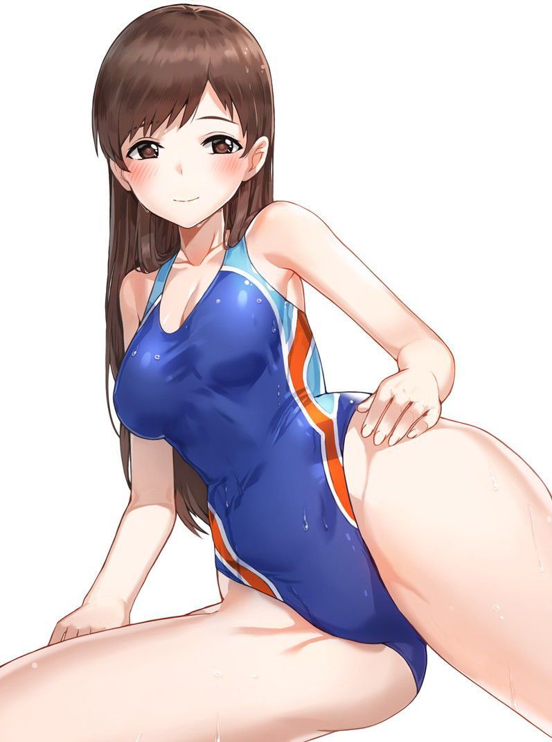 [Swimming swimsuit] beautiful girl image of the swimming swimsuit that a body line comes out just by wearing it Part 26 1