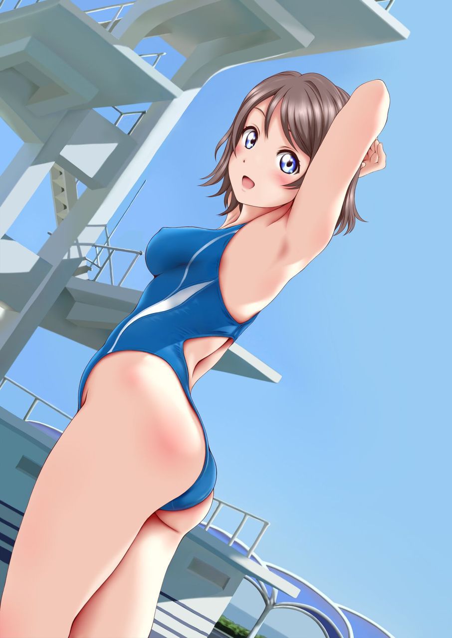 [Swimming swimsuit] beautiful girl image of the swimming swimsuit that a body line comes out just by wearing it Part 26 6
