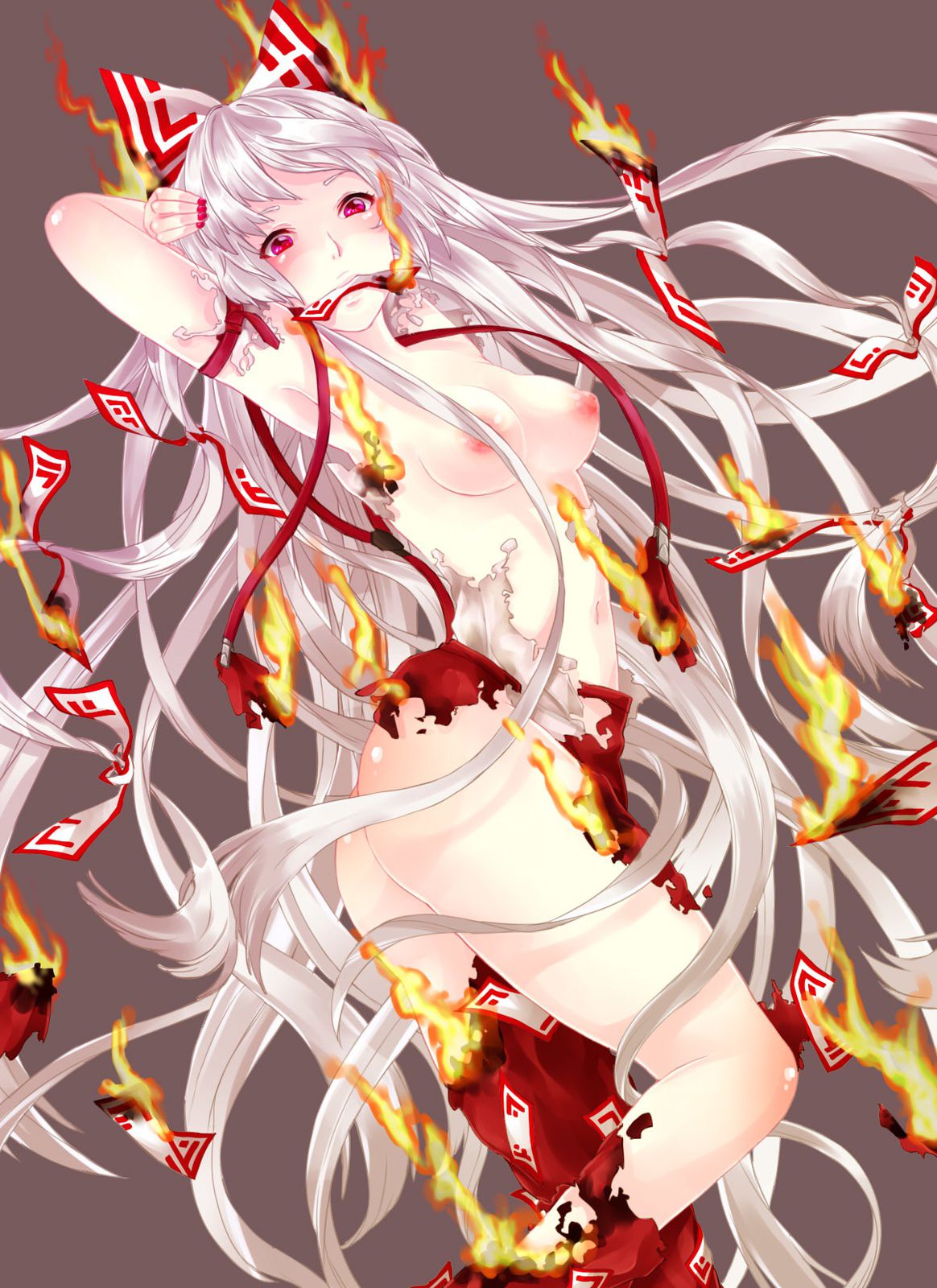 [Touhou Project] Fujiwara Sister Red's Inferno Erotic Image! Part 6 22