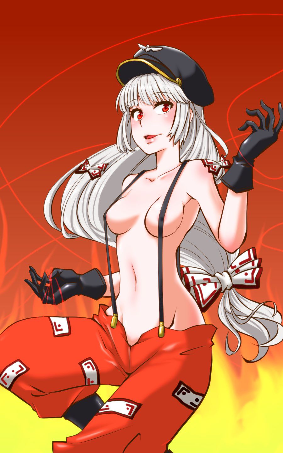 [Touhou Project] Fujiwara Sister Red's Inferno Erotic Image! Part 6 7