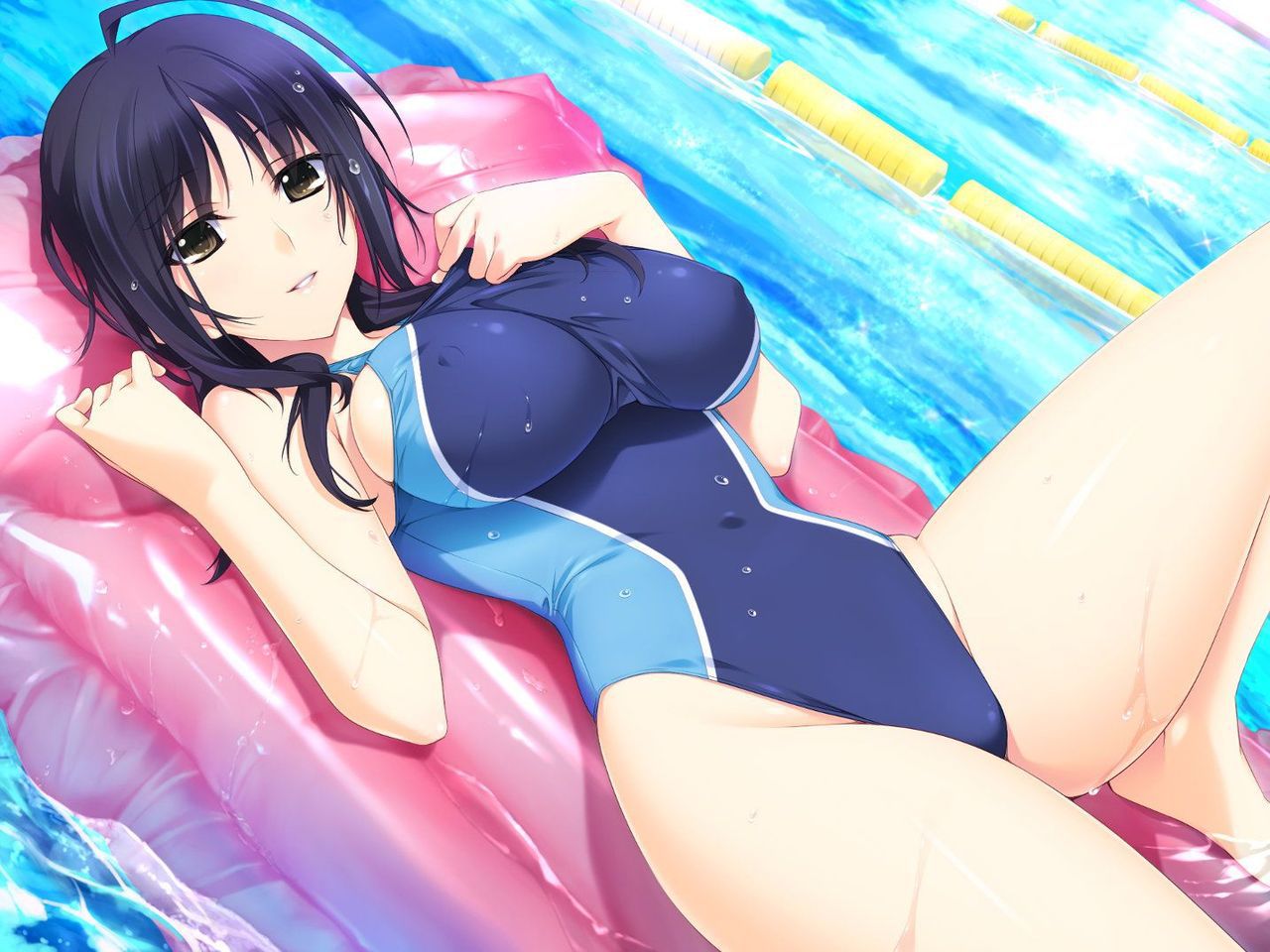 [Swimming swimsuit] beautiful girl image of the swimsuit that a body line comes out just by wearing it Part 28 8