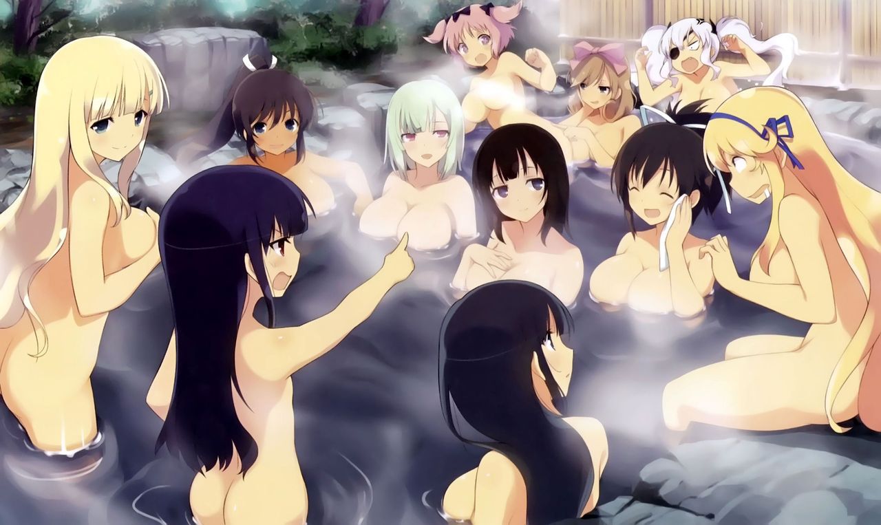 Two-dimensional image that is disturbed where a girl is taking a bath 27