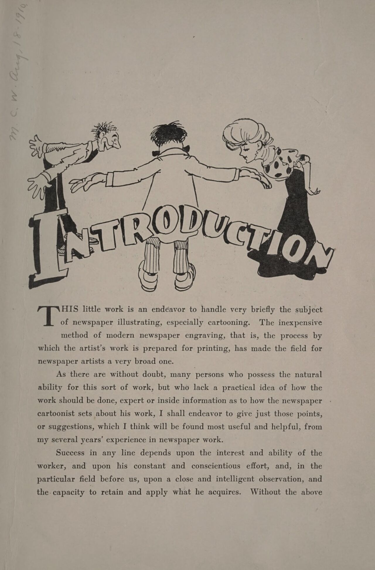 [Alfred West Brewerton] Drawing for newspapers [English] 12